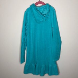 Lands' End Swim - Girls turquoise Lands End Terry zip swim cover up Lands' End Swim - Girls turquoise Lands End Terry zip swim cover up